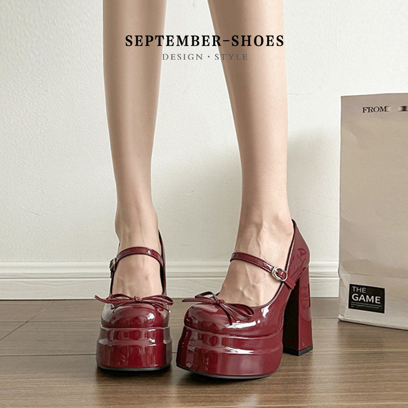Lolita Marie Jane Shoes Women' - Japanese Tea 评论和价格