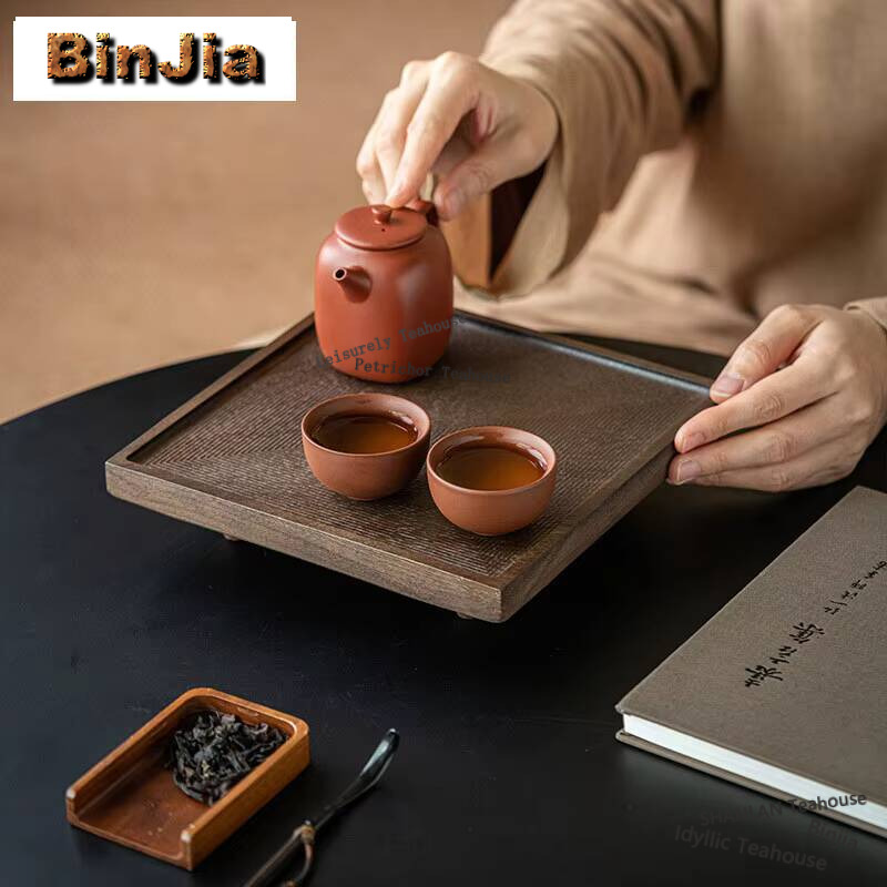 Walnut Square Tableware Solid  - Japanese Snacks 评论和价格