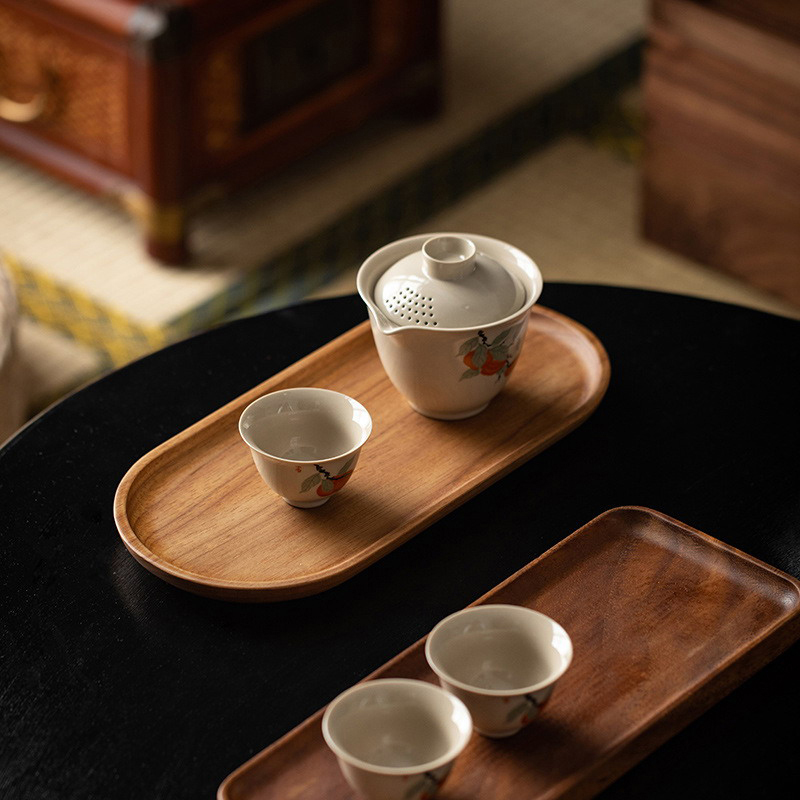 Tableware Solid Wood Food Tray - Japanese Snacks 评论和价格