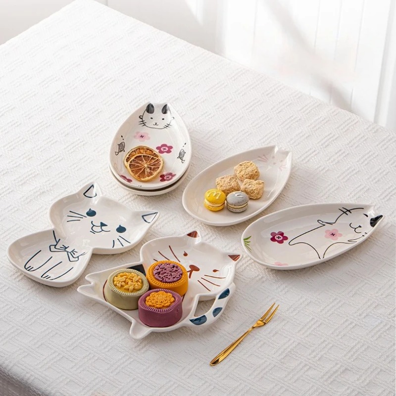 Creative Ceramic Cartoon Cat P - Japanese Snacks 评论和价格