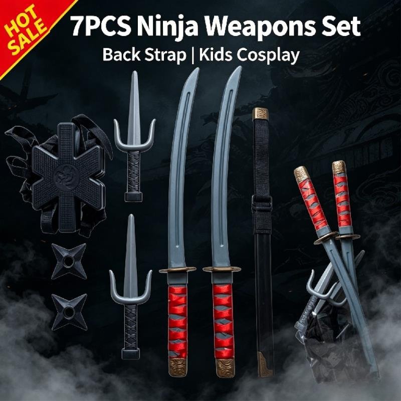 Halloween 1: 1 Ninja Set Child - Japanese Knife 评论和价格